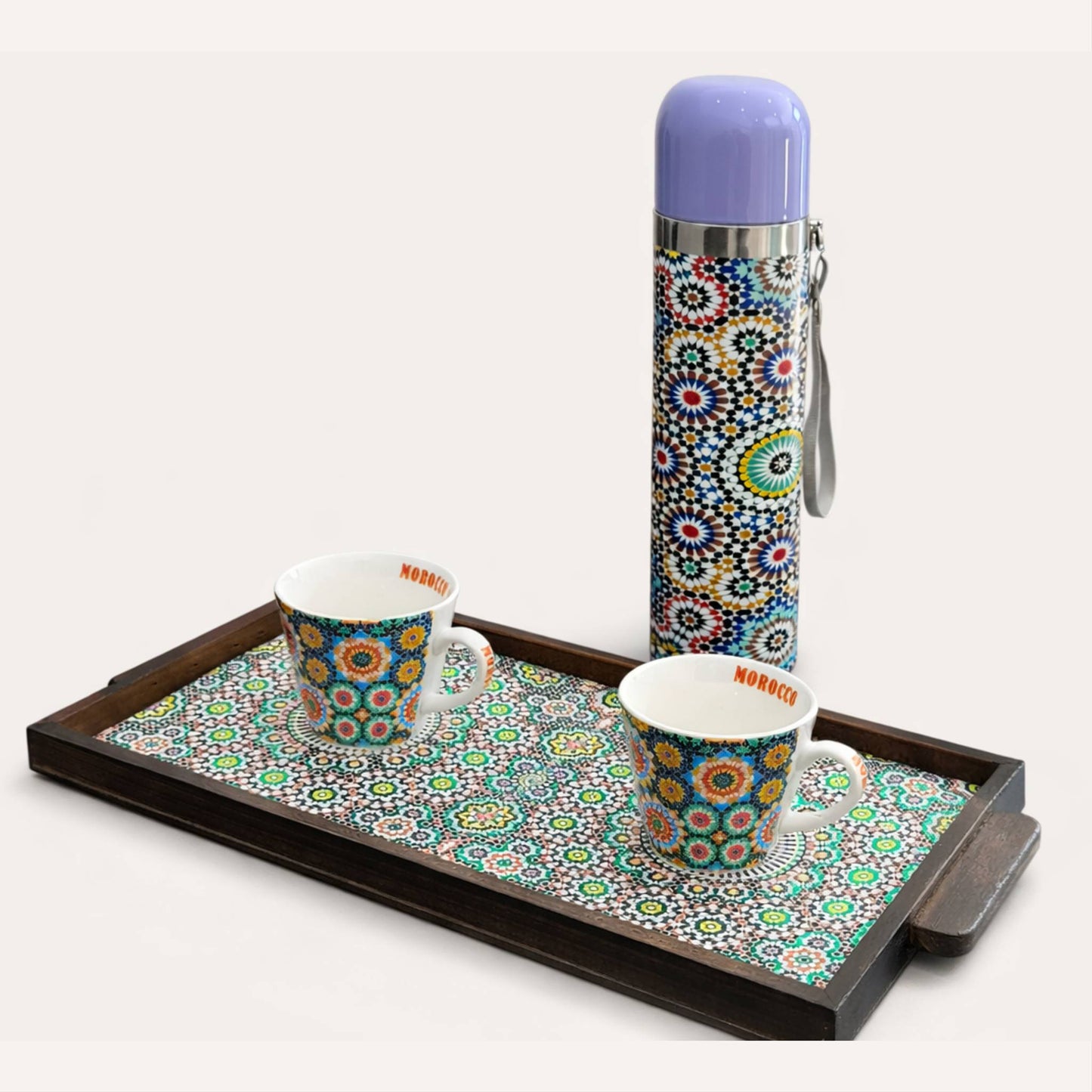 Pack Art Zellige – Plateau & Tasses