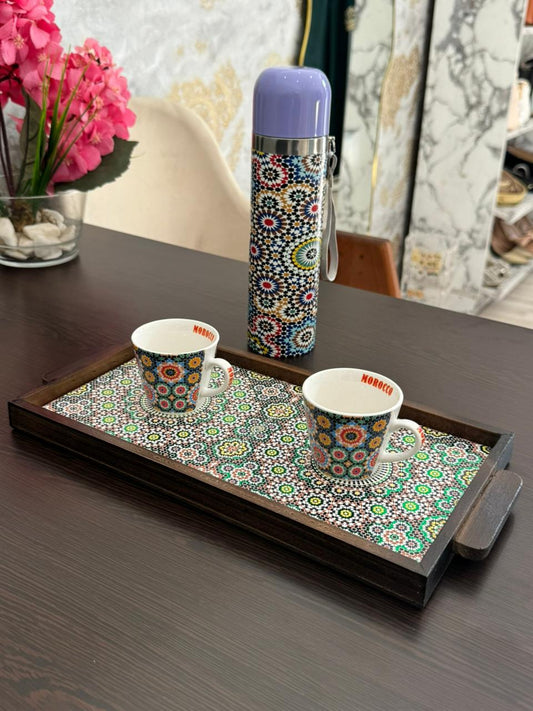 Pack Art Zellige – Plateau & Tasses